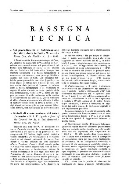 Rivista del freddo periodico mensile illustrato tecnico, scientifico, economico, commerciale