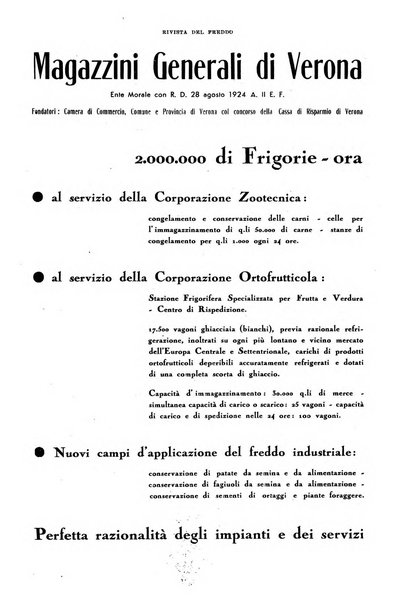 Rivista del freddo periodico mensile illustrato tecnico, scientifico, economico, commerciale