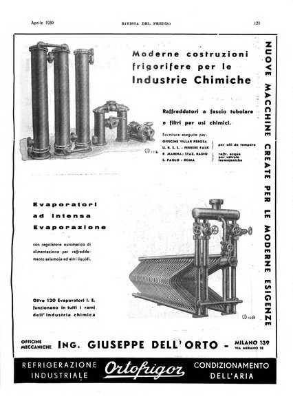 Rivista del freddo periodico mensile illustrato tecnico, scientifico, economico, commerciale