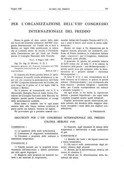 Rivista del freddo periodico mensile illustrato tecnico, scientifico, economico, commerciale