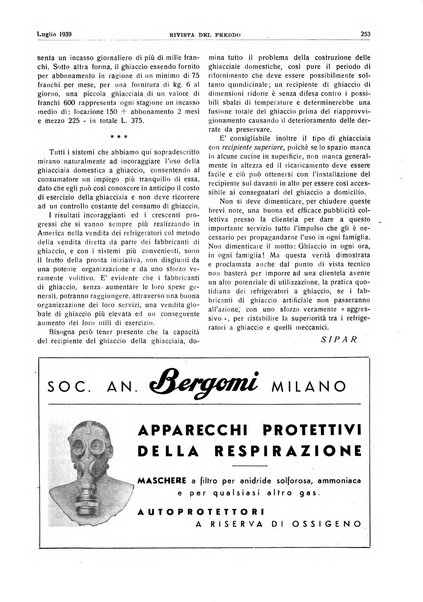 Rivista del freddo periodico mensile illustrato tecnico, scientifico, economico, commerciale