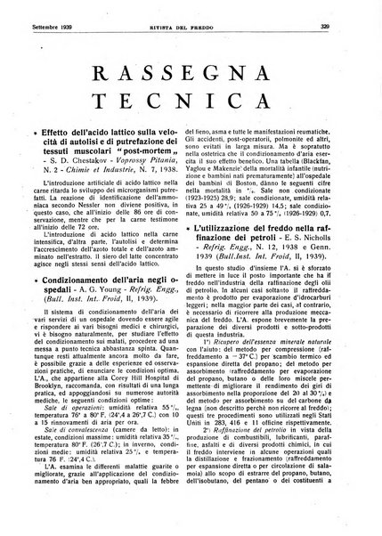 Rivista del freddo periodico mensile illustrato tecnico, scientifico, economico, commerciale