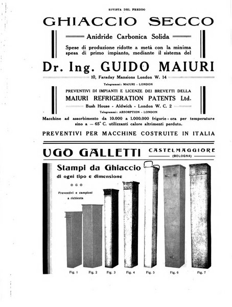 Rivista del freddo periodico mensile illustrato tecnico, scientifico, economico, commerciale