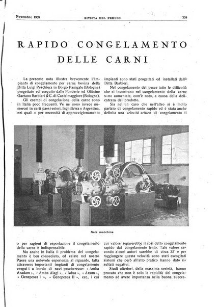 Rivista del freddo periodico mensile illustrato tecnico, scientifico, economico, commerciale