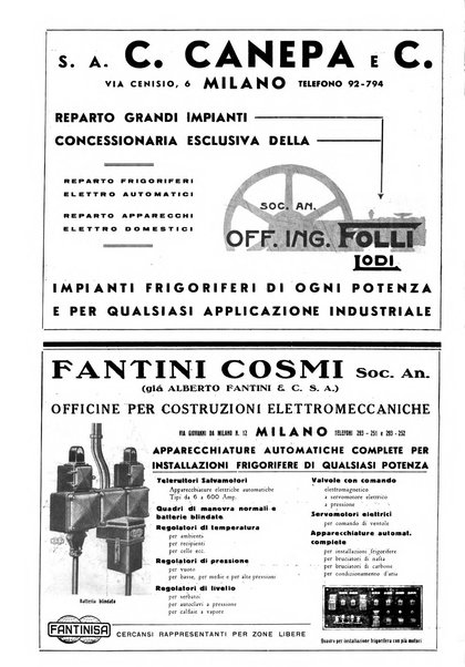 Rivista del freddo periodico mensile illustrato tecnico, scientifico, economico, commerciale