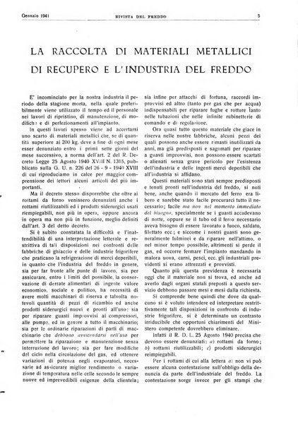 Rivista del freddo periodico mensile illustrato tecnico, scientifico, economico, commerciale