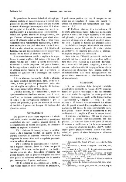 Rivista del freddo periodico mensile illustrato tecnico, scientifico, economico, commerciale