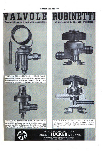 Rivista del freddo periodico mensile illustrato tecnico, scientifico, economico, commerciale