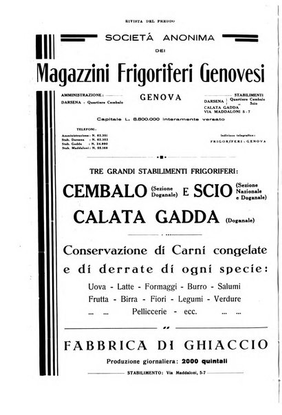 Rivista del freddo periodico mensile illustrato tecnico, scientifico, economico, commerciale