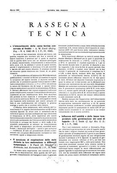 Rivista del freddo periodico mensile illustrato tecnico, scientifico, economico, commerciale