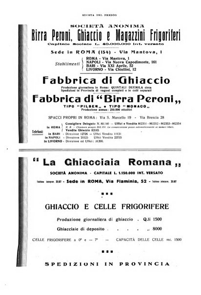 Rivista del freddo periodico mensile illustrato tecnico, scientifico, economico, commerciale