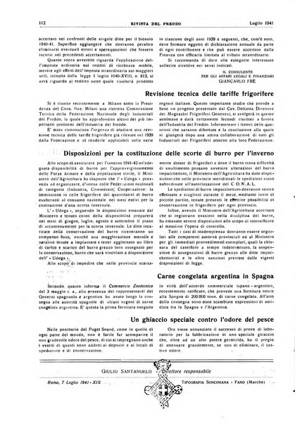 Rivista del freddo periodico mensile illustrato tecnico, scientifico, economico, commerciale