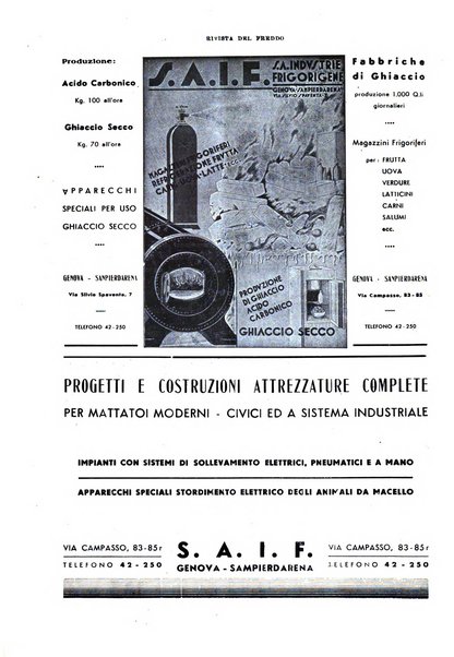 Rivista del freddo periodico mensile illustrato tecnico, scientifico, economico, commerciale