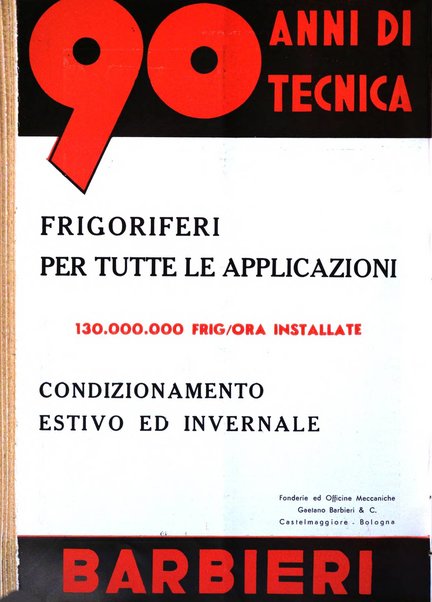 Rivista del freddo periodico mensile illustrato tecnico, scientifico, economico, commerciale