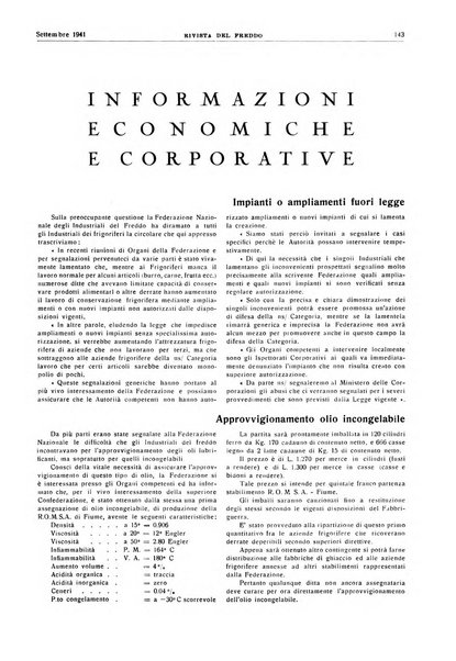 Rivista del freddo periodico mensile illustrato tecnico, scientifico, economico, commerciale