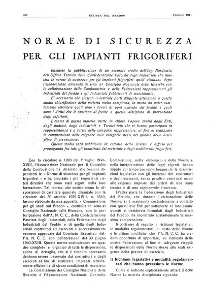 Rivista del freddo periodico mensile illustrato tecnico, scientifico, economico, commerciale