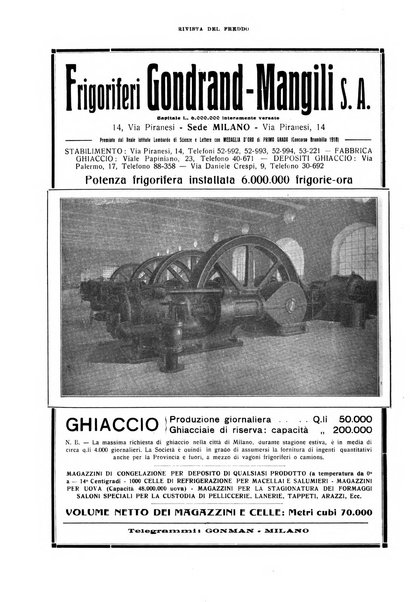 Rivista del freddo periodico mensile illustrato tecnico, scientifico, economico, commerciale