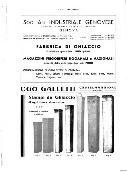 Rivista del freddo periodico mensile illustrato tecnico, scientifico, economico, commerciale