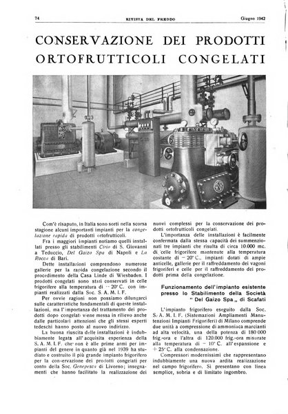 Rivista del freddo periodico mensile illustrato tecnico, scientifico, economico, commerciale