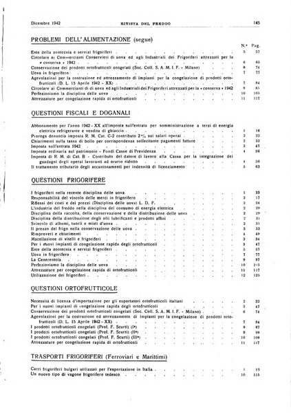 Rivista del freddo periodico mensile illustrato tecnico, scientifico, economico, commerciale