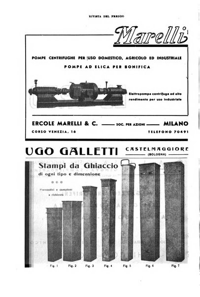 Rivista del freddo periodico mensile illustrato tecnico, scientifico, economico, commerciale