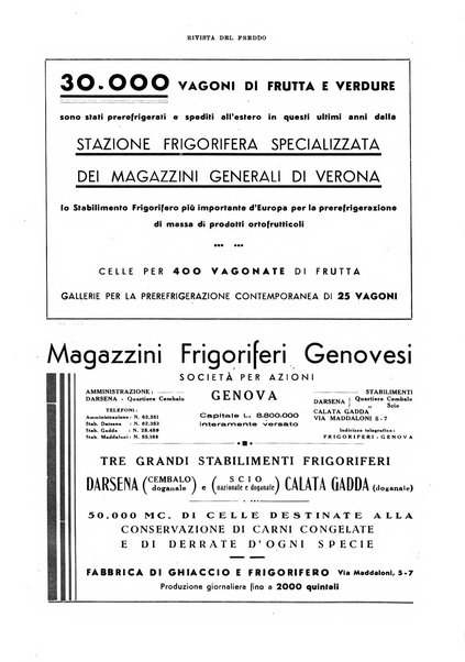 Rivista del freddo periodico mensile illustrato tecnico, scientifico, economico, commerciale