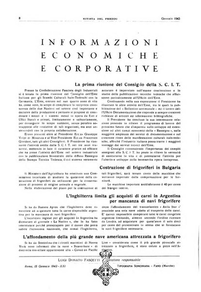 Rivista del freddo periodico mensile illustrato tecnico, scientifico, economico, commerciale