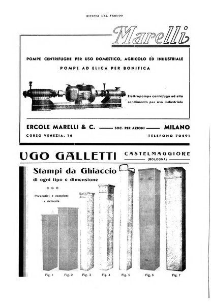 Rivista del freddo periodico mensile illustrato tecnico, scientifico, economico, commerciale