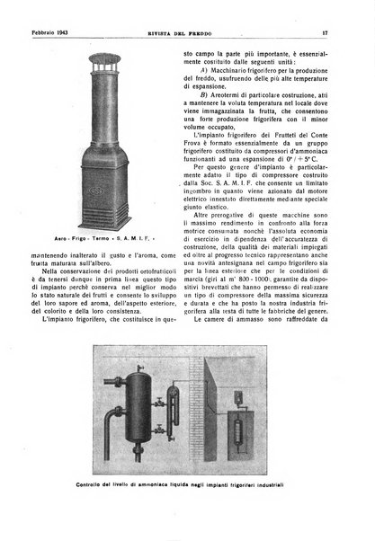 Rivista del freddo periodico mensile illustrato tecnico, scientifico, economico, commerciale