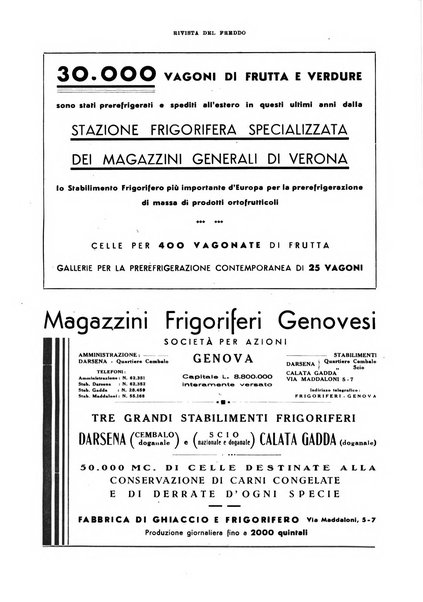 Rivista del freddo periodico mensile illustrato tecnico, scientifico, economico, commerciale