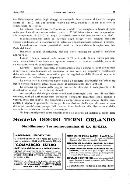 Rivista del freddo periodico mensile illustrato tecnico, scientifico, economico, commerciale