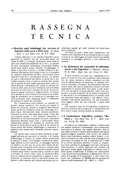 Rivista del freddo periodico mensile illustrato tecnico, scientifico, economico, commerciale