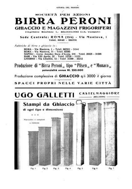 Rivista del freddo periodico mensile illustrato tecnico, scientifico, economico, commerciale