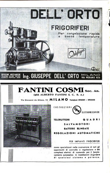 Rivista del freddo periodico mensile illustrato tecnico, scientifico, economico, commerciale