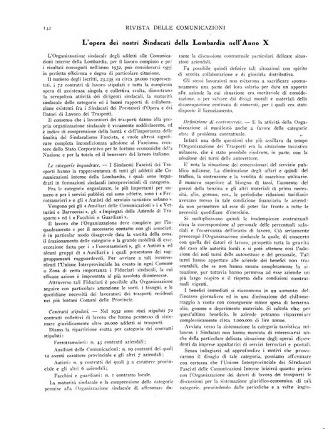 Rivista delle comunicazioni organo ufficiale della Confederazione nazionale sindacati fascisti dei trasporti terrestri e della navigazione interna