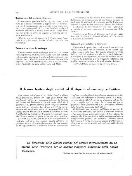 Rivista delle comunicazioni organo ufficiale della Confederazione nazionale sindacati fascisti dei trasporti terrestri e della navigazione interna