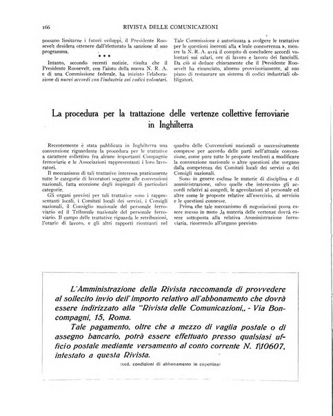 Rivista delle comunicazioni organo ufficiale della Confederazione nazionale sindacati fascisti dei trasporti terrestri e della navigazione interna