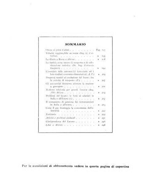 Rivista delle comunicazioni organo ufficiale della Confederazione nazionale sindacati fascisti dei trasporti terrestri e della navigazione interna