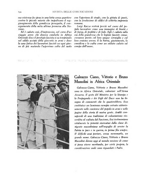 Rivista delle comunicazioni organo ufficiale della Confederazione nazionale sindacati fascisti dei trasporti terrestri e della navigazione interna