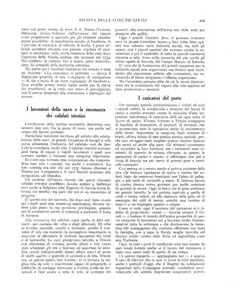 Rivista delle comunicazioni organo ufficiale della Confederazione nazionale sindacati fascisti dei trasporti terrestri e della navigazione interna