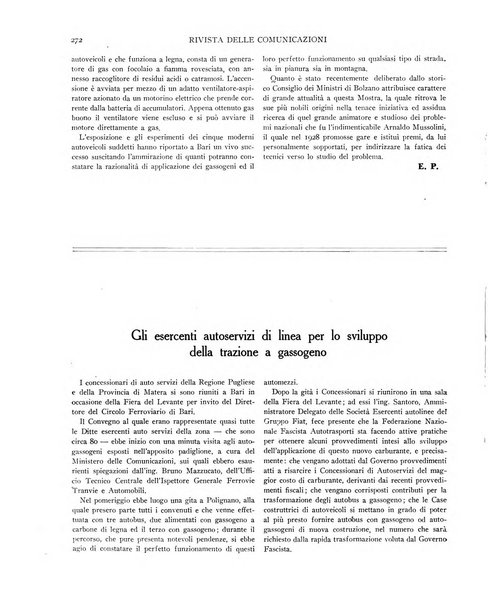 Rivista delle comunicazioni organo ufficiale della Confederazione nazionale sindacati fascisti dei trasporti terrestri e della navigazione interna