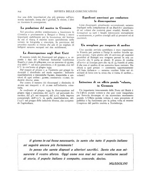 Rivista delle comunicazioni organo ufficiale della Confederazione nazionale sindacati fascisti dei trasporti terrestri e della navigazione interna