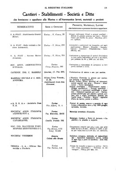 Il registro italiano rassegna tecnico-economica di Marina Mercantile e di aeronautica commerciale