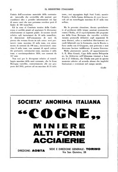 Il registro italiano rassegna tecnico-economica di Marina Mercantile e di aeronautica commerciale