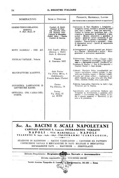 Il registro italiano rassegna tecnico-economica di Marina Mercantile e di aeronautica commerciale