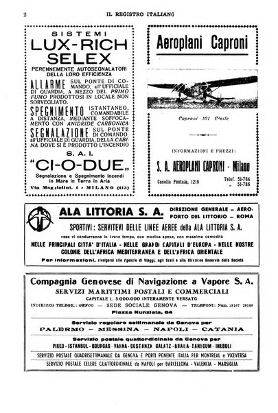 Il registro italiano rassegna tecnico-economica di Marina Mercantile e di aeronautica commerciale