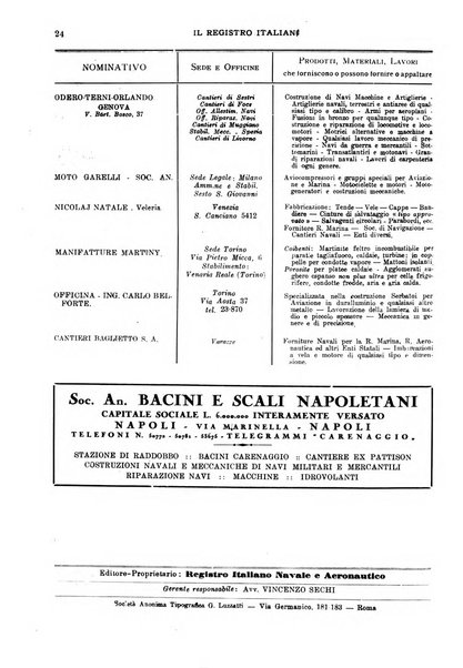 Il registro italiano rassegna tecnico-economica di Marina Mercantile e di aeronautica commerciale