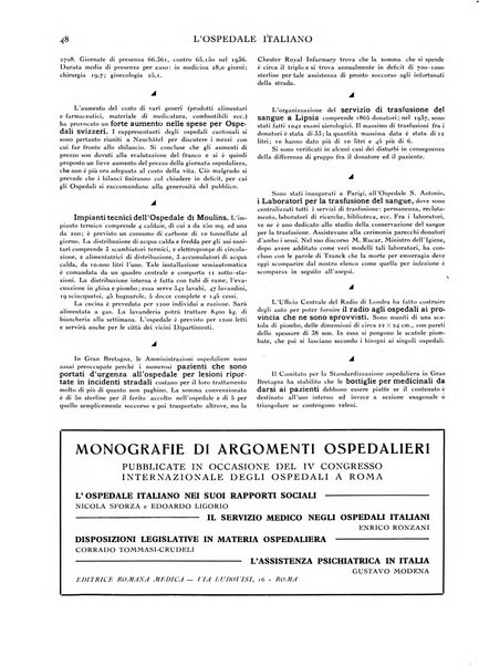 L'ospedale italiano giornale di scienza e di tecnica ospedaliera