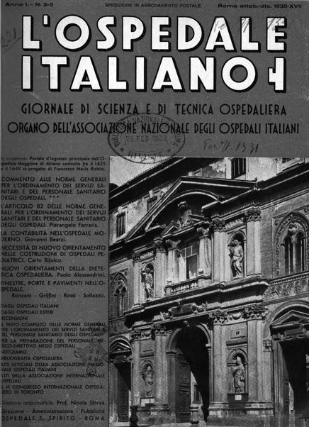 L'ospedale italiano giornale di scienza e di tecnica ospedaliera