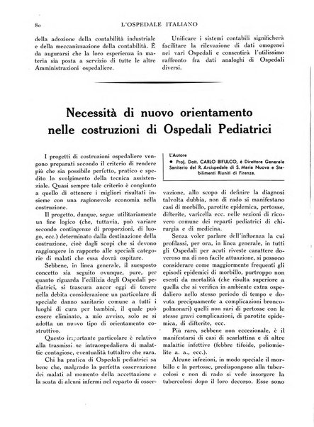 L'ospedale italiano giornale di scienza e di tecnica ospedaliera